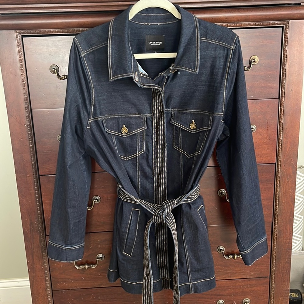 Liverpool Los Angeles Long Denim Blazer XL